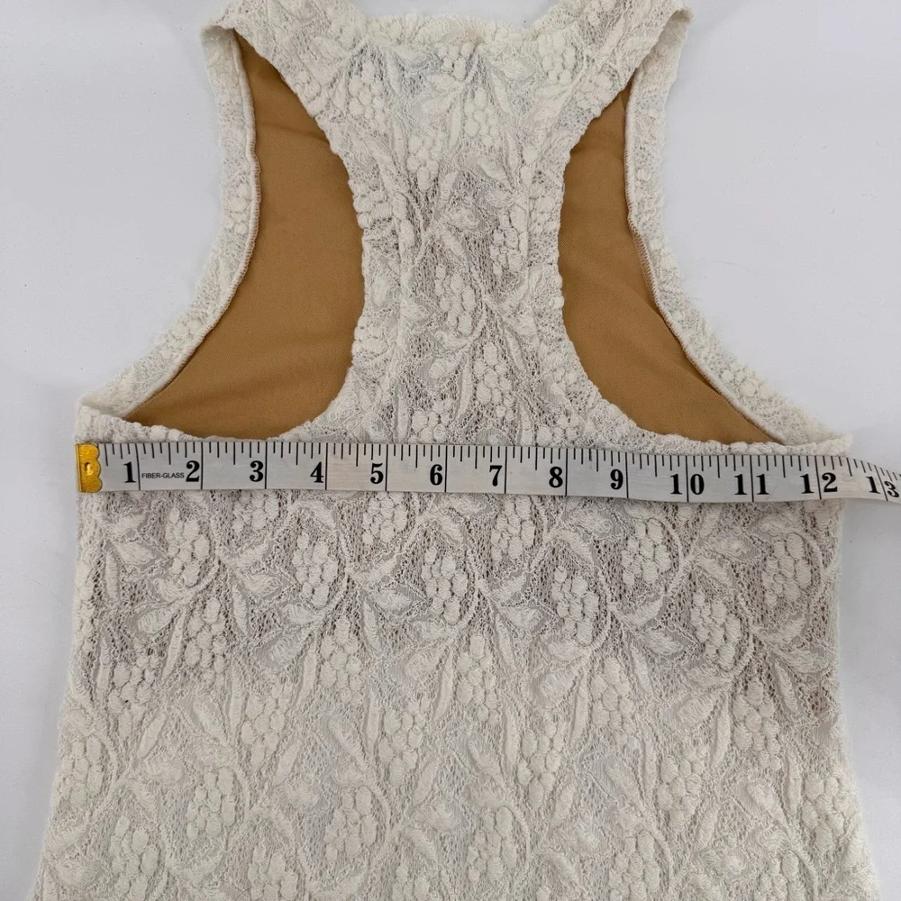 Silvia Tcherassi Cream Lace Tank Top